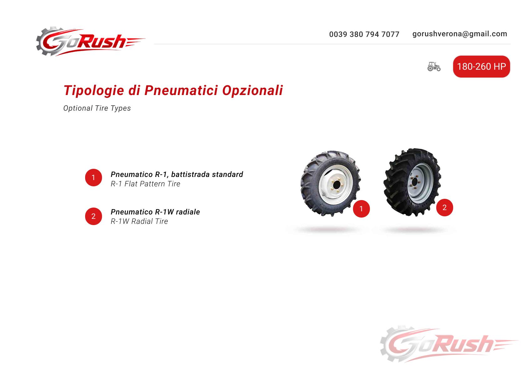 Trattore 180-260 HP 5
